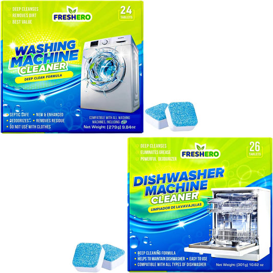 Washer & Dishwasher Cleaner Bundle