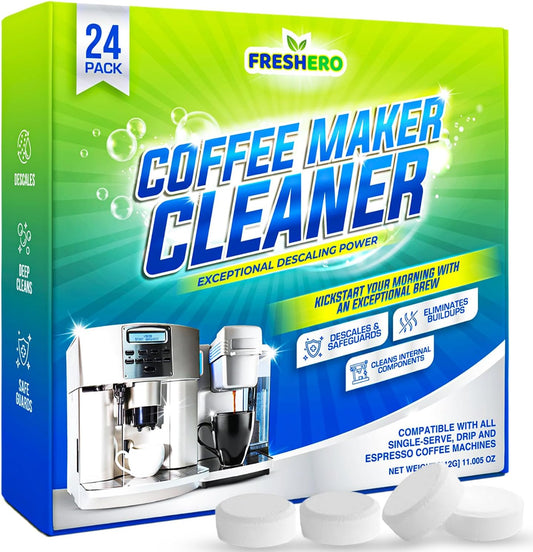 Coffee Maker Cleaner & Descaler Tablets