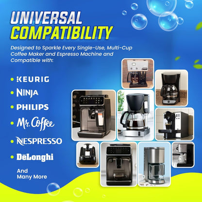Coffee Maker Cleaner & Descaler Tablets